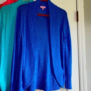 Pool blue Lilly Pulitzer cardigan